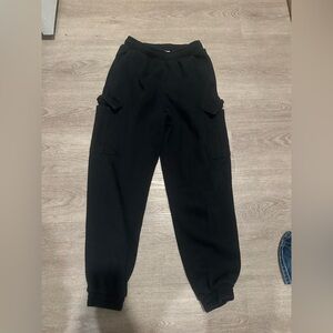 Black Cargo Sweats
